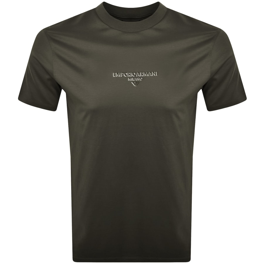 Emporio Armani Logo T Shirt Green | Mainline Menswear